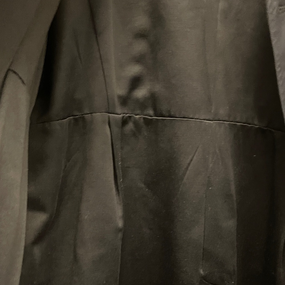 Vintage DKNY Women's Elegant Black Trench Coat - Picture 5 of 9